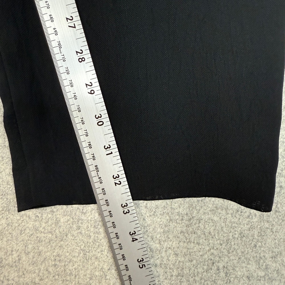 Ann Tjian for Kenar Wide Leg Trousers Size L Black Elastic Drawstring Lined Pant - Picture 6 of 10